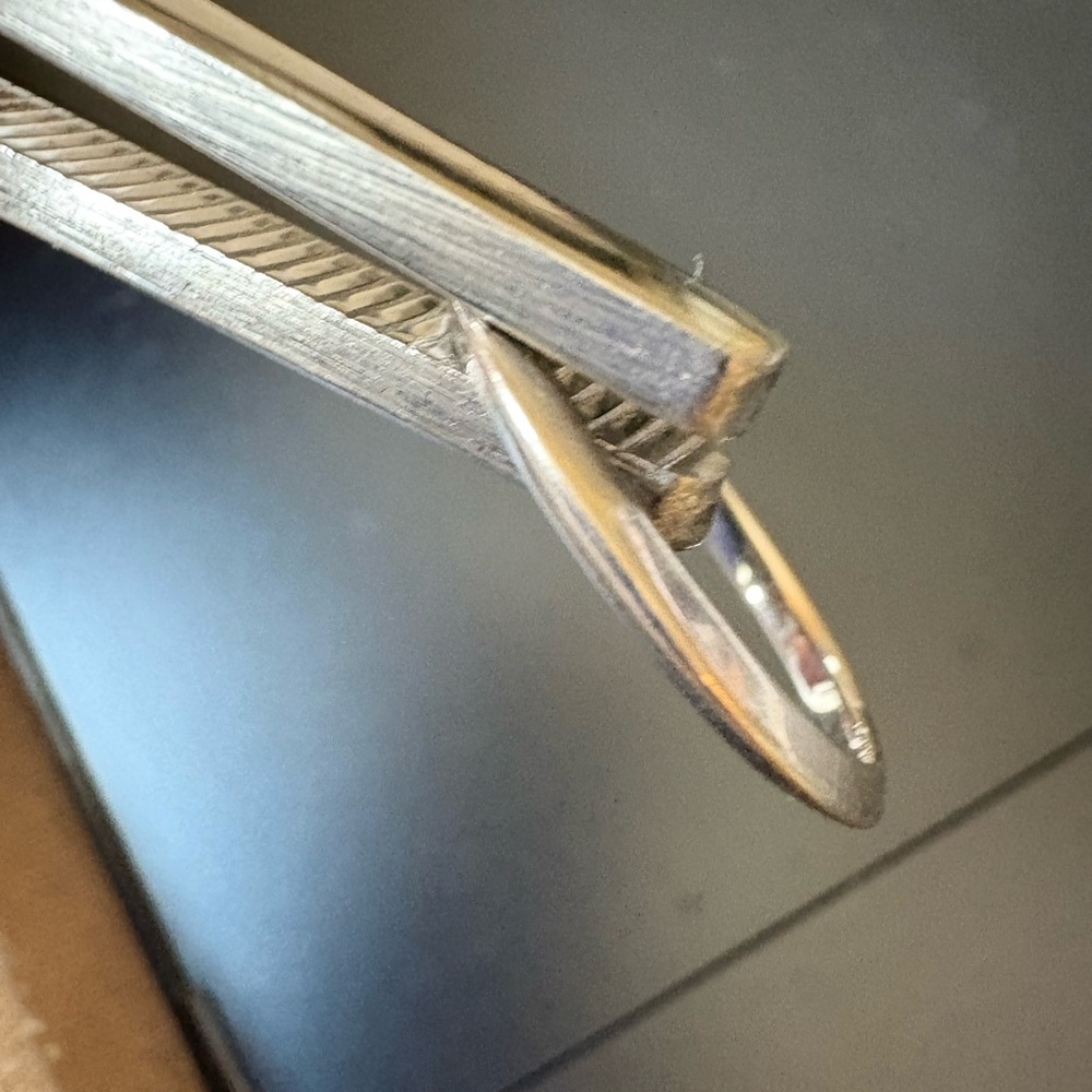 Tiffany & Co. PLATINUM-estate knife-edge band size 54.5 or 7-7.25 US